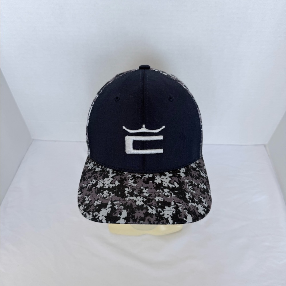 Camo Snapback Hat with Gray  'Cobra' Tag